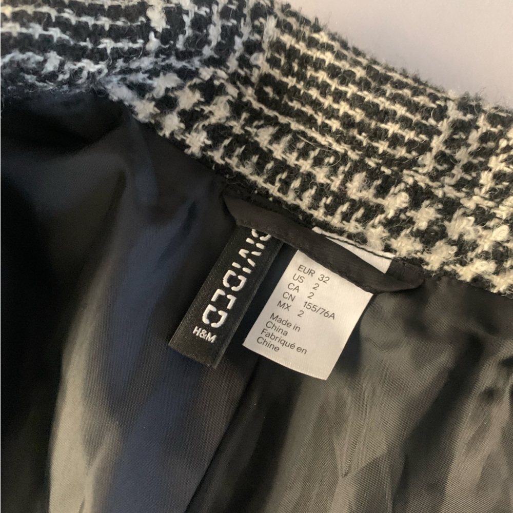 H&M Plaid/Tweed Blazer Coat - Picture 2 of 2
